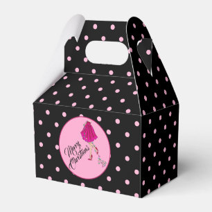 Pink Glam Christmas  Favor Boxes