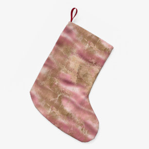 Pink Glam Gold Small Christmas Stocking