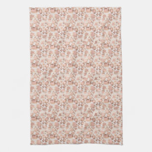Pink Glam Leopard Print Kitchen Towel