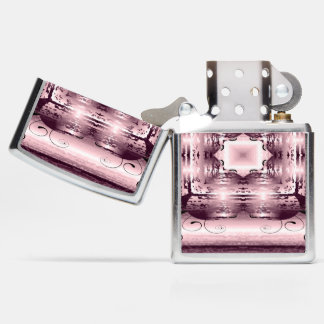 Pink Glam Metallic Kaleidoscope Zippo Lighter