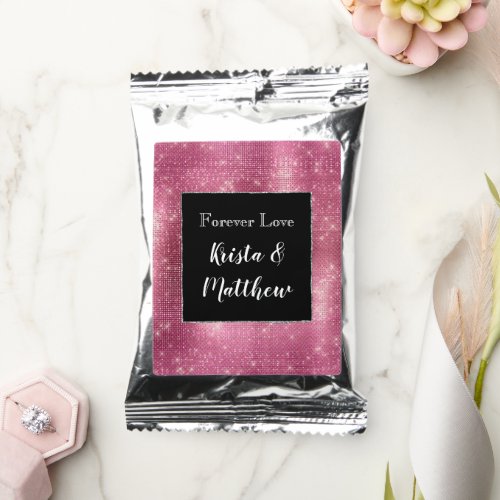 Pink Glam Silver Sparkle and Black Coffee Drink Mix