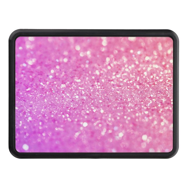 Pink Glamour Sparkley Hitch Cover (Front)