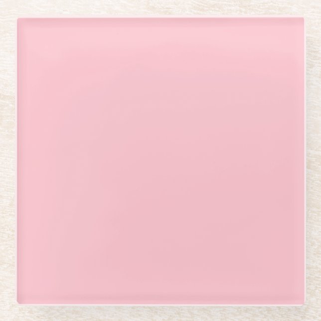 Pink Glass Coaster (Front)