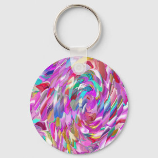 Pink Glass Keychain