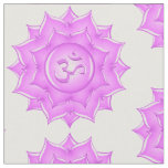 Pink Glass Lotus Flower Pattern Fabric