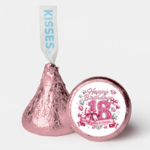 Pink Glitter 18th Birthday  Hershey®'s Kisses®
