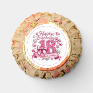 Pink Glitter 18th Birthday  Reese's Peanut Butter Cups