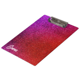 Pink Glitter Aesthetic Clipboard