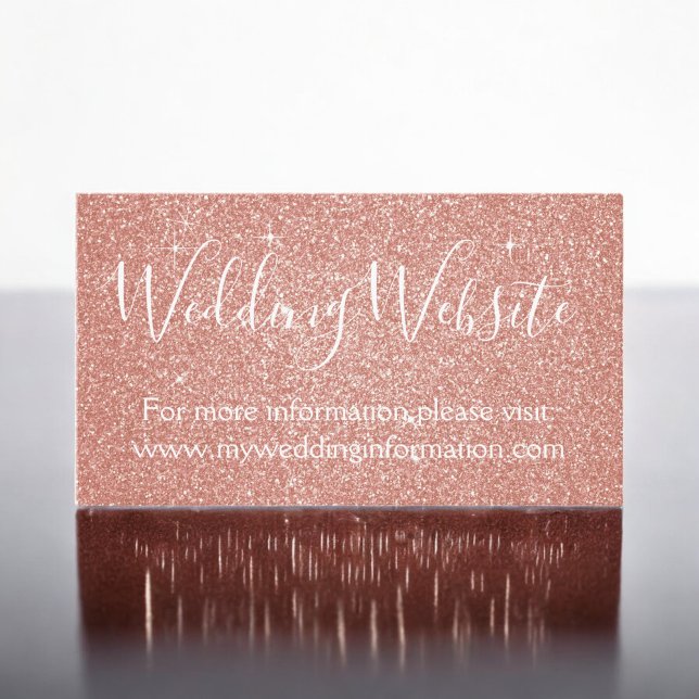 Pink Glitter and Sparkle Simple Business Enclosure Card (Creator Uploaded)