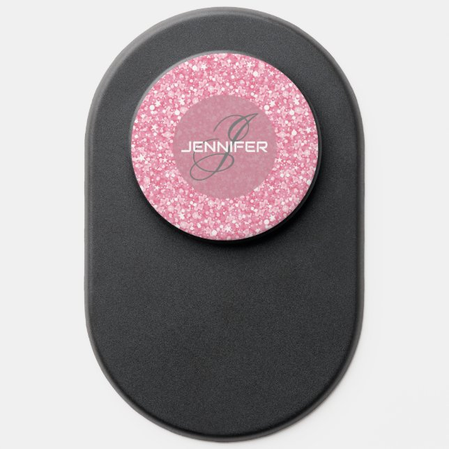 Pink Glitter And White Sparks PopSocket (Popsocket)