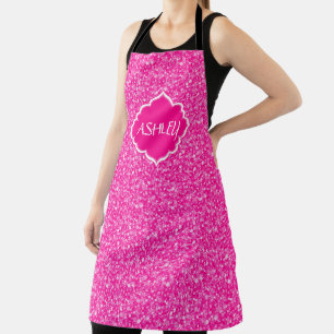 Pink Glitter Apron