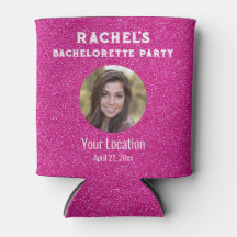 Pink Glitter Bacherolette Party Favor Bride Photo 