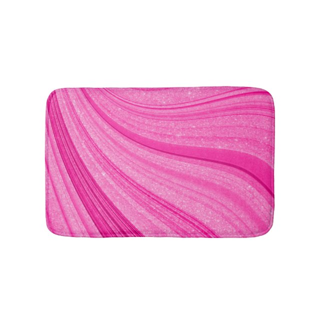 Pink Glitter Bath Mat (Front)