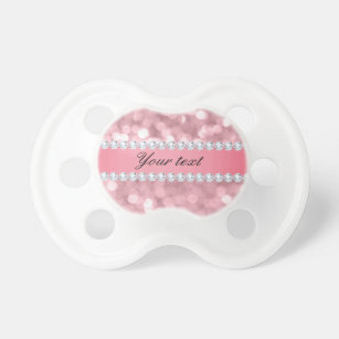 diamond pacifier with name