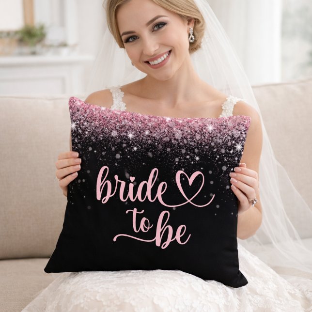 Pink Glitter Bridal Shower Cushion (Creator Uploaded)