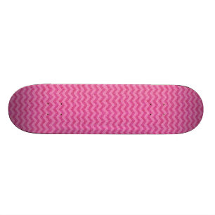 pink glitter chevron zig zag sparkles skateboard deck