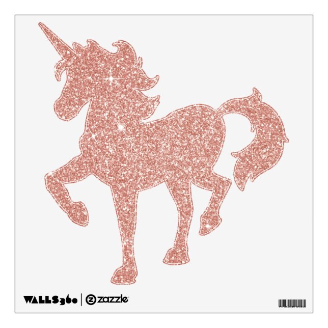 Pink Glitter Choose Your own Icon Wall Decals (Front)