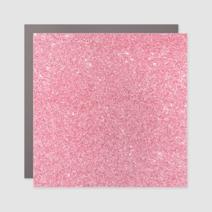 Pink glitter, Christmas abstract texture. Car Magnet