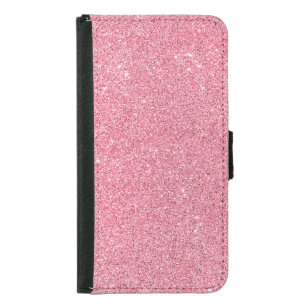 Pink glitter, Christmas abstract texture. Samsung Galaxy S5 Wallet Case