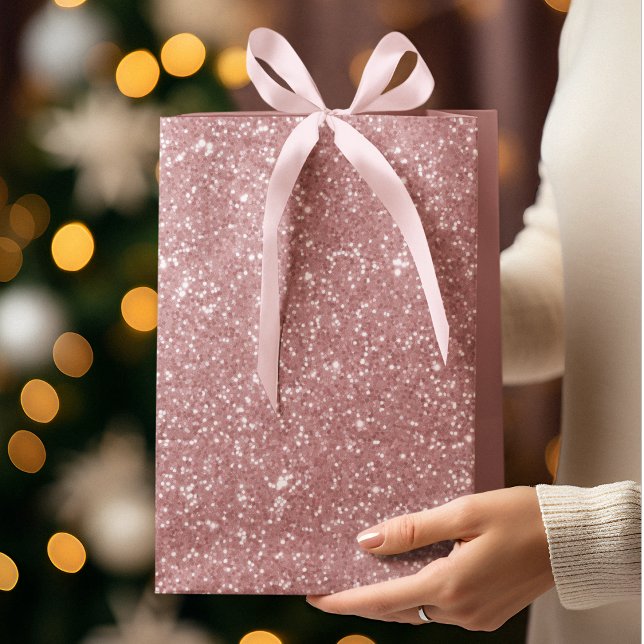 Pink Glitter Christmas Gift Bag  (Creator Uploaded)
