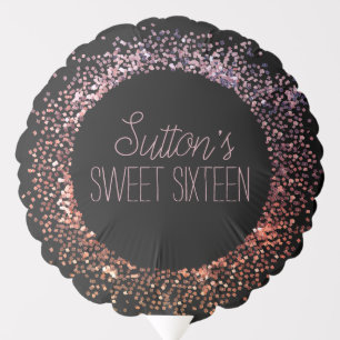 Pink Glitter Circle Balloon