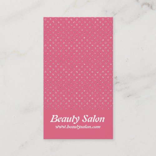Pink Glitter Dots 1 Pretty Business Cards