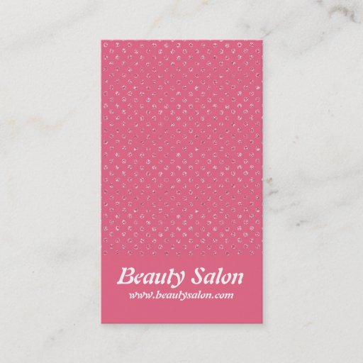 Customizable Pink Glitter Dots 1 Pretty Business Cards