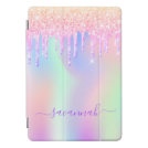 Pink glitter drips iridescent unicorn rose gold iPad pro cover Pink glitter drips iridescent unicorn rose gold iPad pro cover