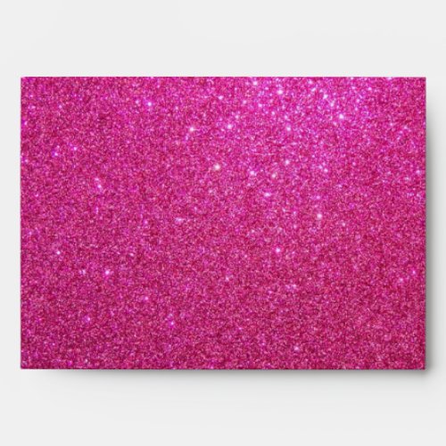 Pink glitter envelope