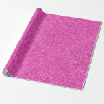 Pink Glitter Glamour Template Elegant Modern Wrapping Paper