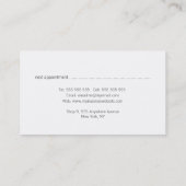 Pink Glitter Hair Salon Stylist Appointment Cards (Back)