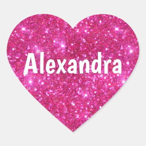 Pink Glitter Heart