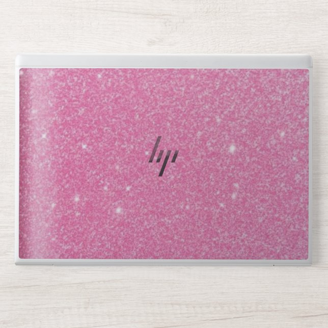 pink glitter HP EliteBook 840 G5/G6, 745 G5/G6 HP Laptop Skin (Front)