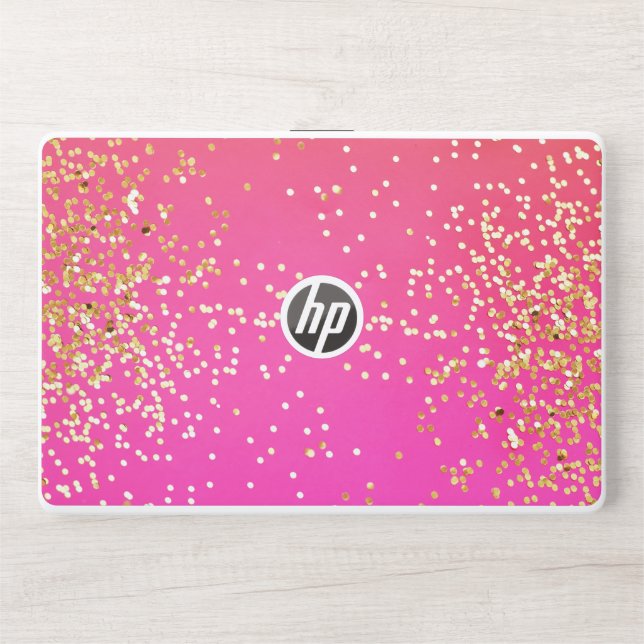 Pink Glitter HP Laptop skin 15t/15z (Front)