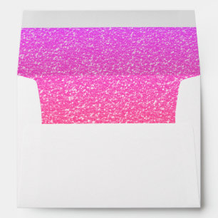 Pink Glitter Inside Envelope