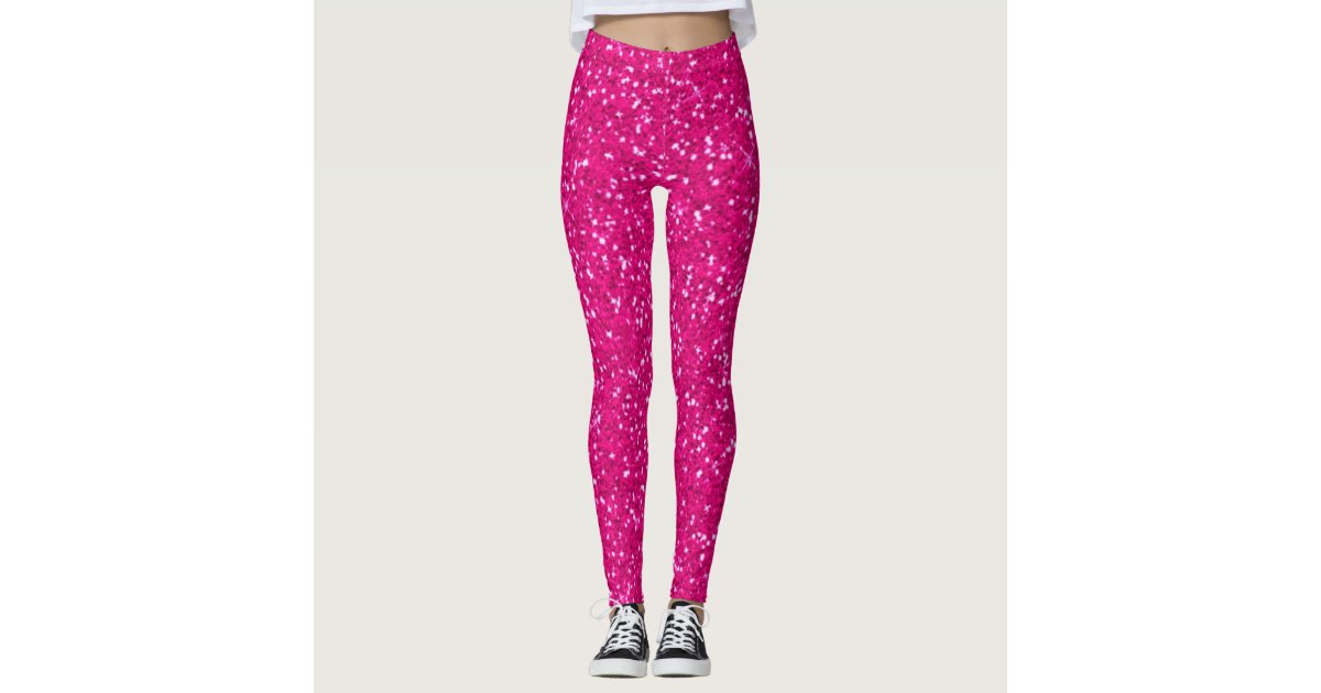 pink glitter leggings | Zazzle