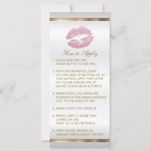 Pink Glitter Lip Instructions 2