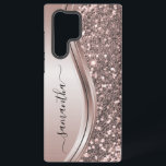 Pink Glitter Look Handwritten name  Samsung Galaxy S22 Ultra Case<br><div class="desc">The design is a photo and the cases are not made with actual glitter, sequins, metals or woods. This design is also available on other phone models. Choose Device Type to see other iPhone, Samsung Galaxy or Google cases. Some styles may be changed by selecting Style if that is an...</div>