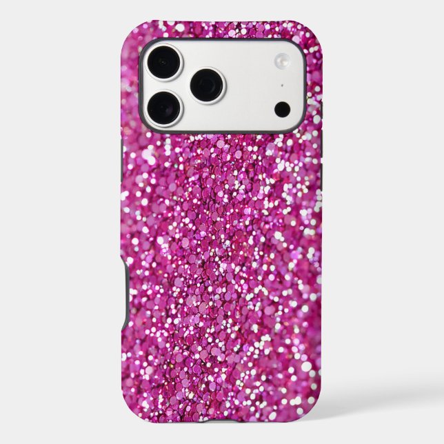 Pink Glitter Look  iPhone Case (Back)