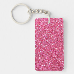 Pink Glitter Look, Keychain