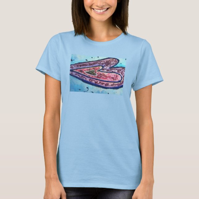 Pink Glitter Love Hearts Art Custom Shirts (Front)