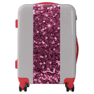 Pink Glitter Luggage