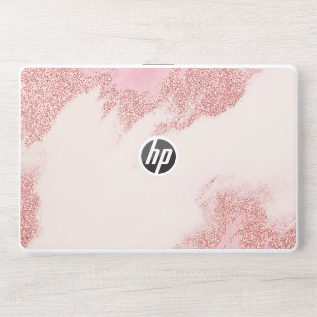 Pink Glitter Marbel HP Laptop skin 15t/15z (Front)