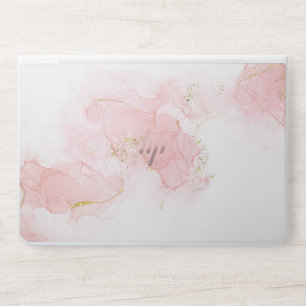 Pink glitter Marbled HP Laptop Skin