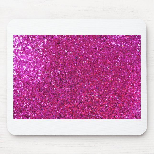 Pink Glitter Mouse Pad (Front)