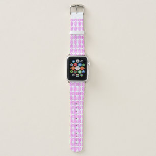 Pink Glitter Overlap Diamond Pattern Apple Watch Band