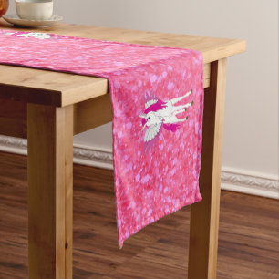 Pink Glitter Pastel  Unicorn Party Theme Long Table Runner