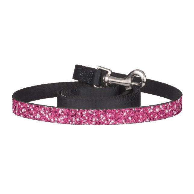 Pink Glitter Pattern Look-like Pet Leash (Hook)