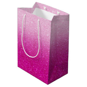 Pink Glitter Pattern Medium Gift Bag
