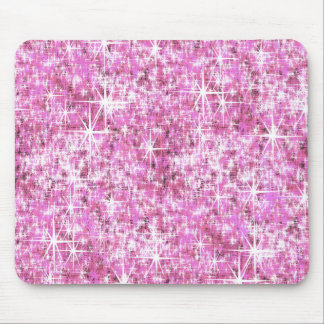 Pink Glitter Pattern Mouse Pad
